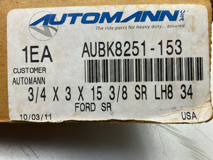 Automann AUBK8251-153 U-Bolt Kit, Square, 3/4'' X 3'' X 15-3/8''