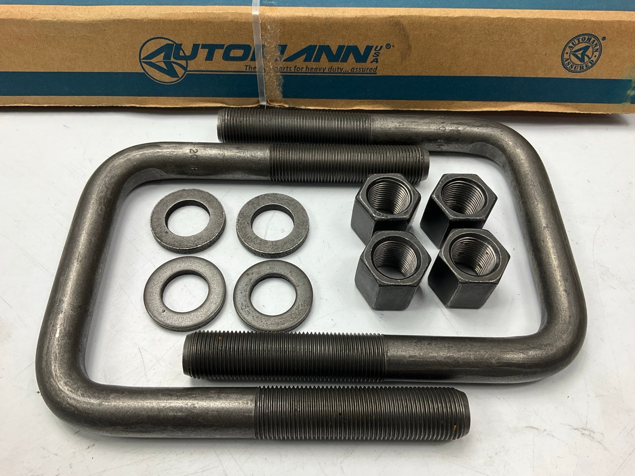 Automann AUBK8254-05 Square Bend U-Bolt Kit, 3/4'' X 4'' X 5-3/4''