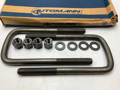 Automann AUBK8354-102 Semi-Round U-Bolt Kit, 3/4'' X 4'' X 10''
