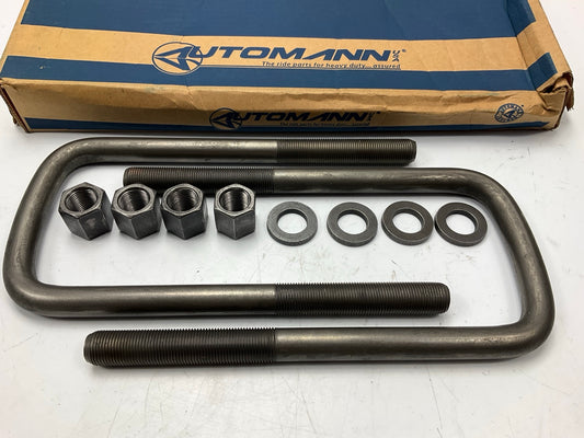 Automann AUBK8354-102 Semi-Round U-Bolt Kit, 3/4'' X 4'' X 10''
