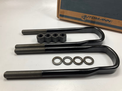 Automann AUBK8673-154 U-Bolt Kit For Peterbilt Low Mount Air Leaf 1''x3.5''x15.5''