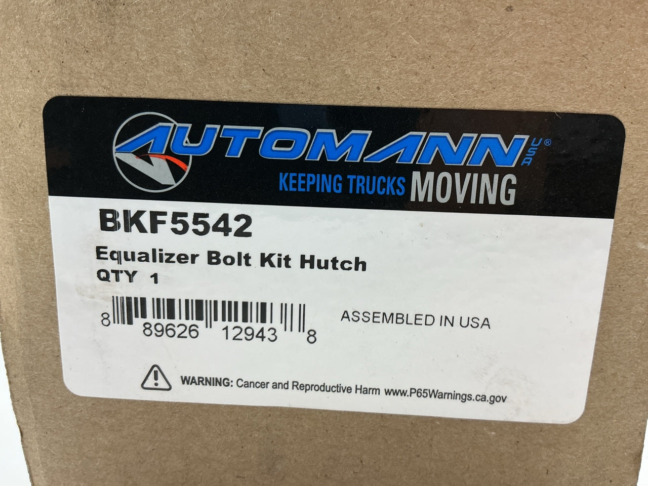 Automann BKF5542 Equalizer Bolt Kit Replaces Hutchens 16353-01