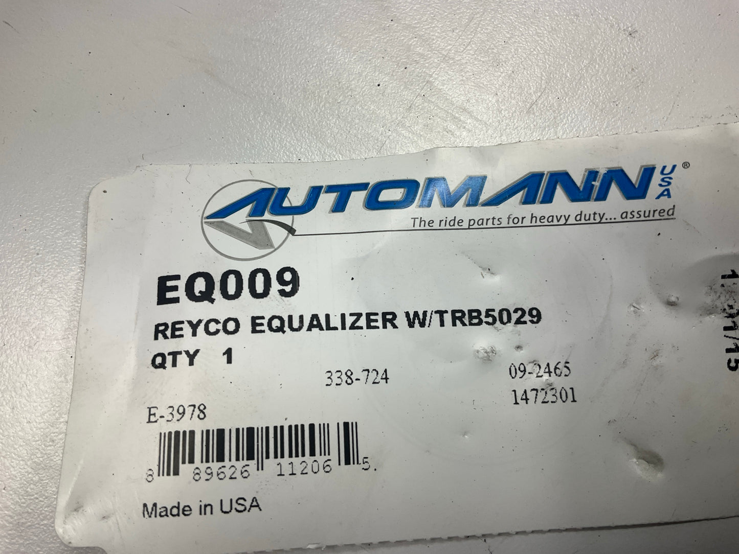 (2) Automann EQ009 Equalizer W/ Bushing For Reyco 101A, 102, 102W Suspensions