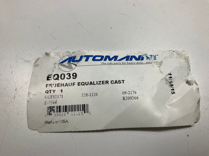 Automann EQ039 Leaf Spring Equalizer Cast Fruehauf, 16.375'' Long, 2'' Bushing