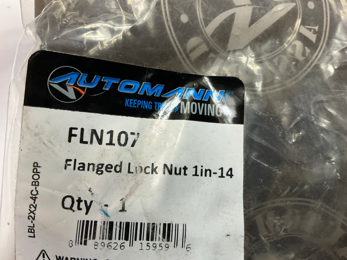 Automann FLN107 Flanged Nut, 1''-14 Thread, 1-7/16'' Hex, 7/8'' Height