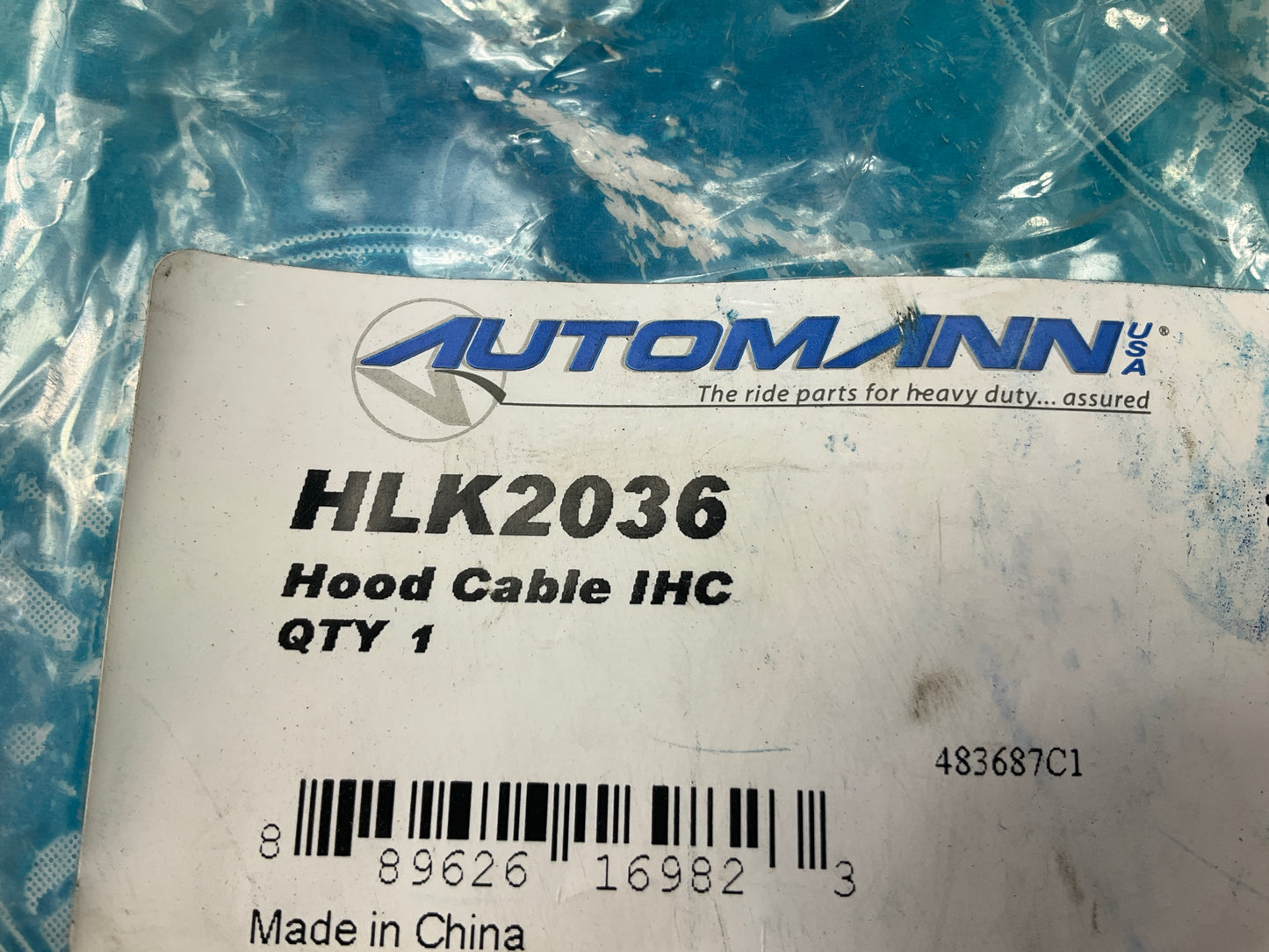 Automann HLK2036 Hood Cable For International 7100, 8100, 8200, 8300, 2200, 2300