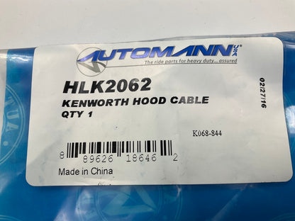 (2) Automann HLK2062 Hood Cable, 18.8'' Length, For Kenworth
