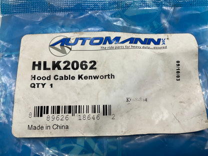 Automann HLK2062 Hood Cable 18.8'' For Kenworth W900 63'' Short Hood K068-844