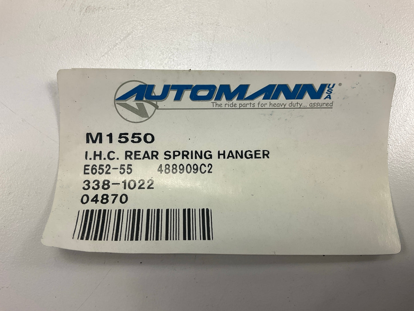 Automann M1550 Rear Spring Hanger Replaces International # 488909C2, 488909C3