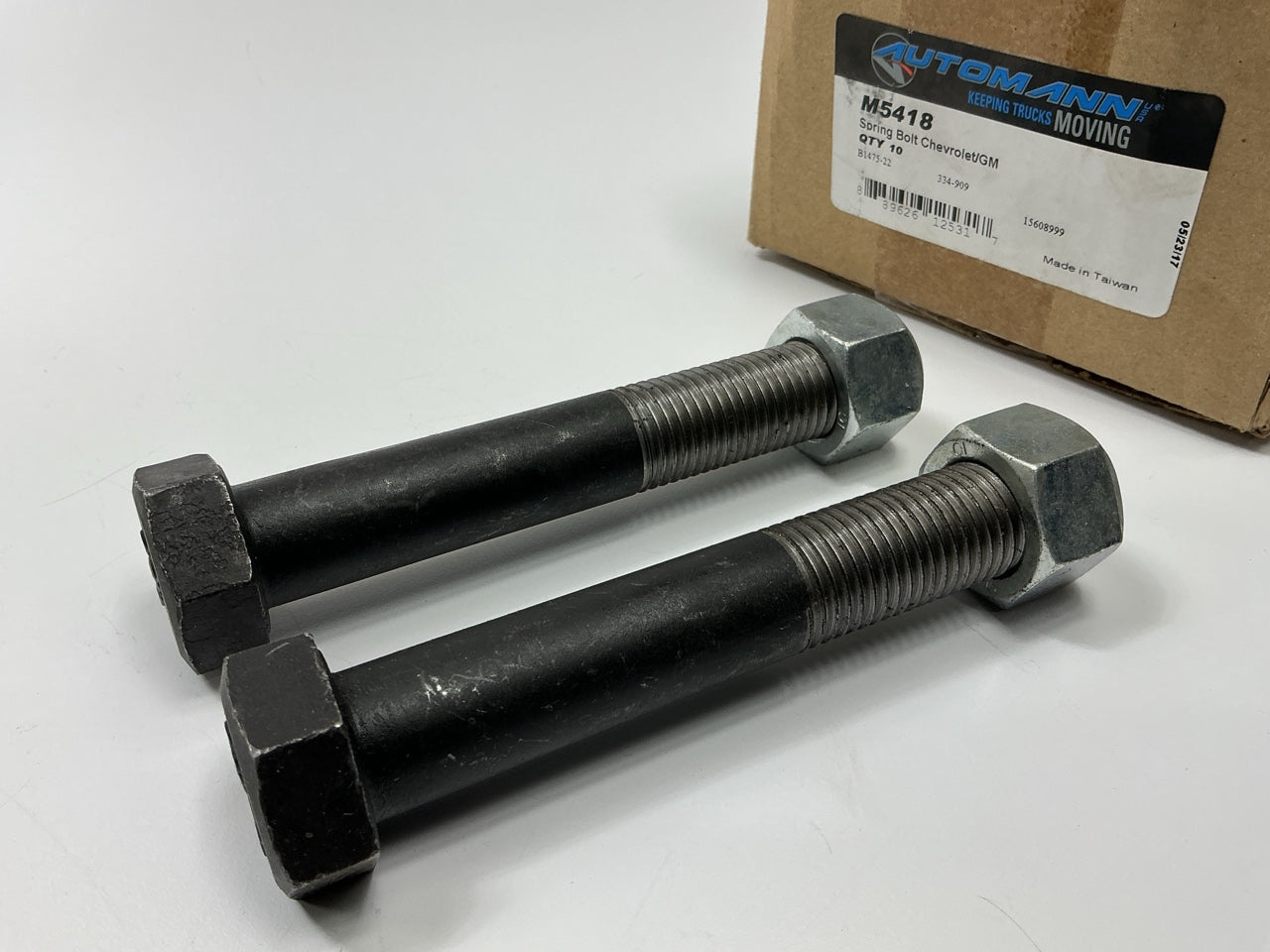 (2) Automann M5418 Spring Bolt Kit, 136mm Replaces GM 15608999
