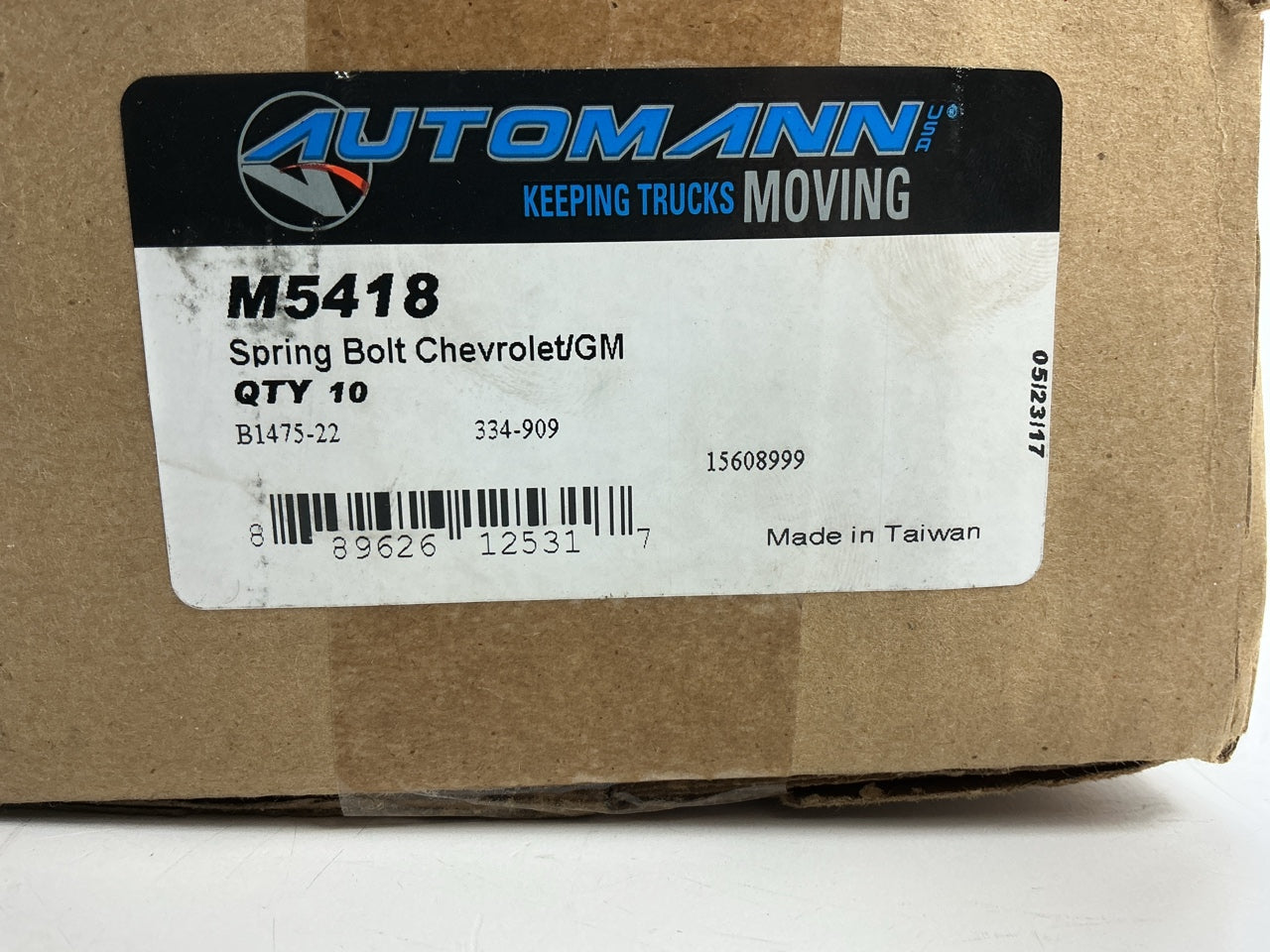 (2) Automann M5418 Spring Bolt Kit, 136mm Replaces GM 15608999