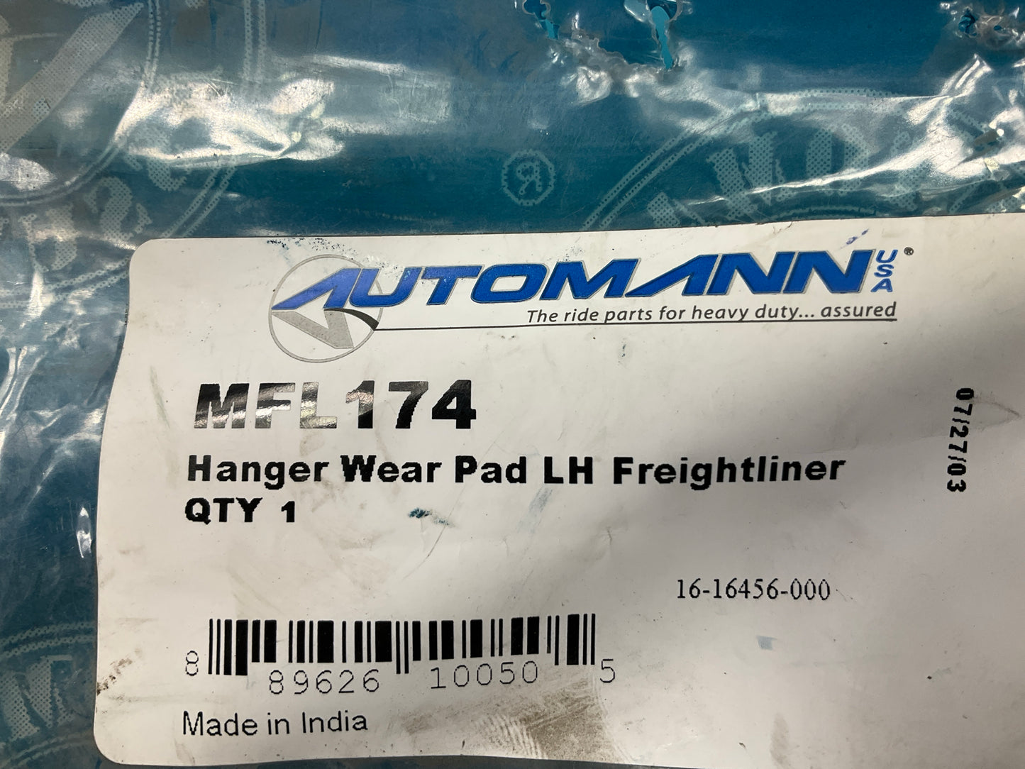 Automann MFL174 Wear Pad For Freightliner FAS II Newer Style Suspensions