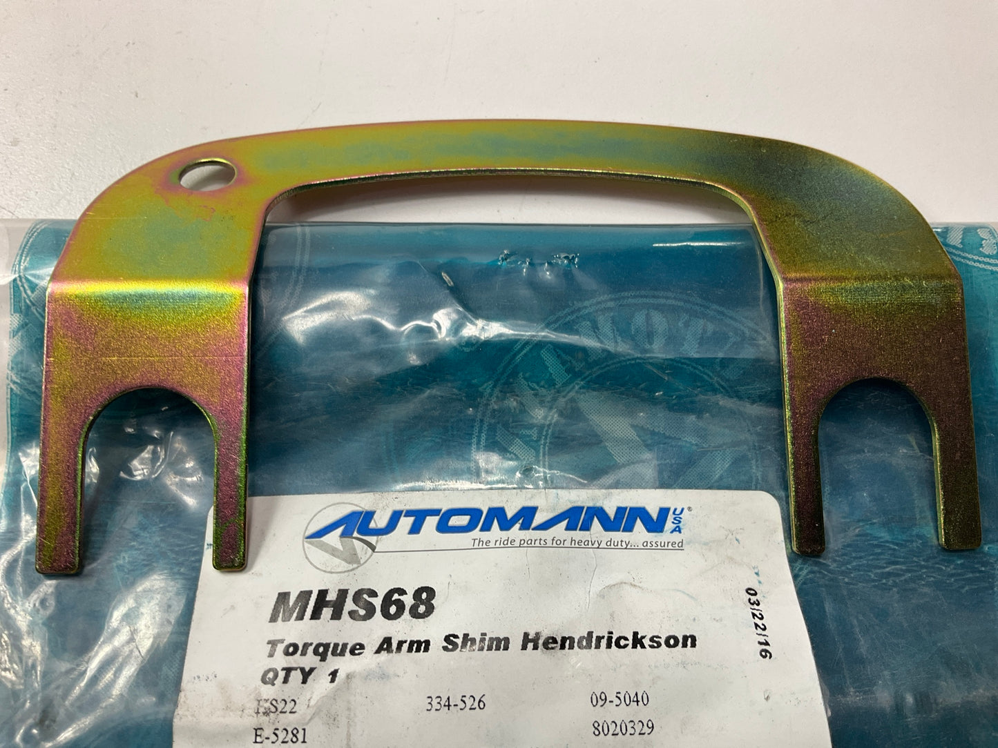 Automann MHS68 Hendrickson Torque Rod Shim 1/16'' Thick E-5281, 334-526, 09-5040