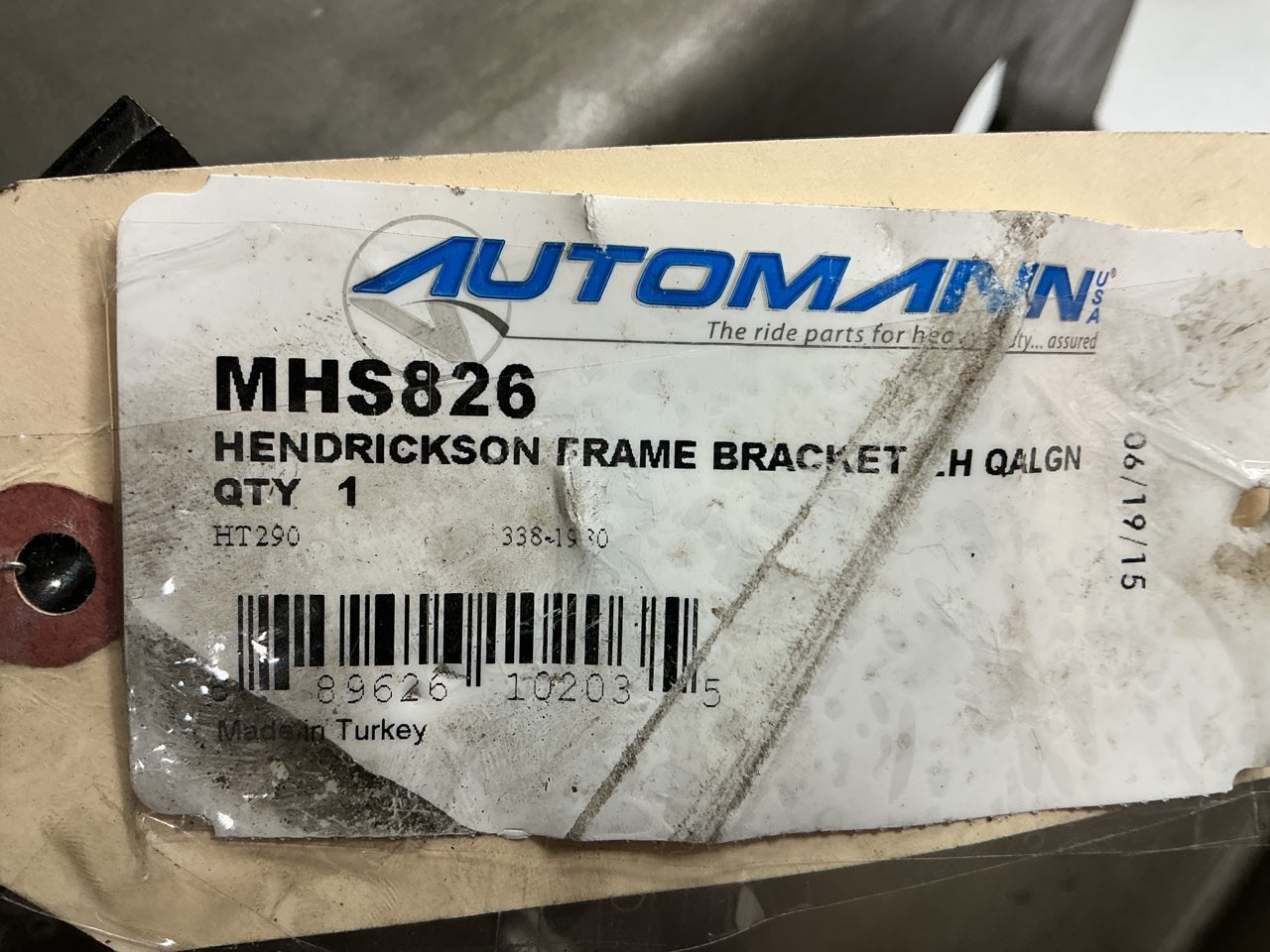 Automann MHS826 Left Quick Align Frame Bracket For Hendrickson HT-Dolly, HC, HT