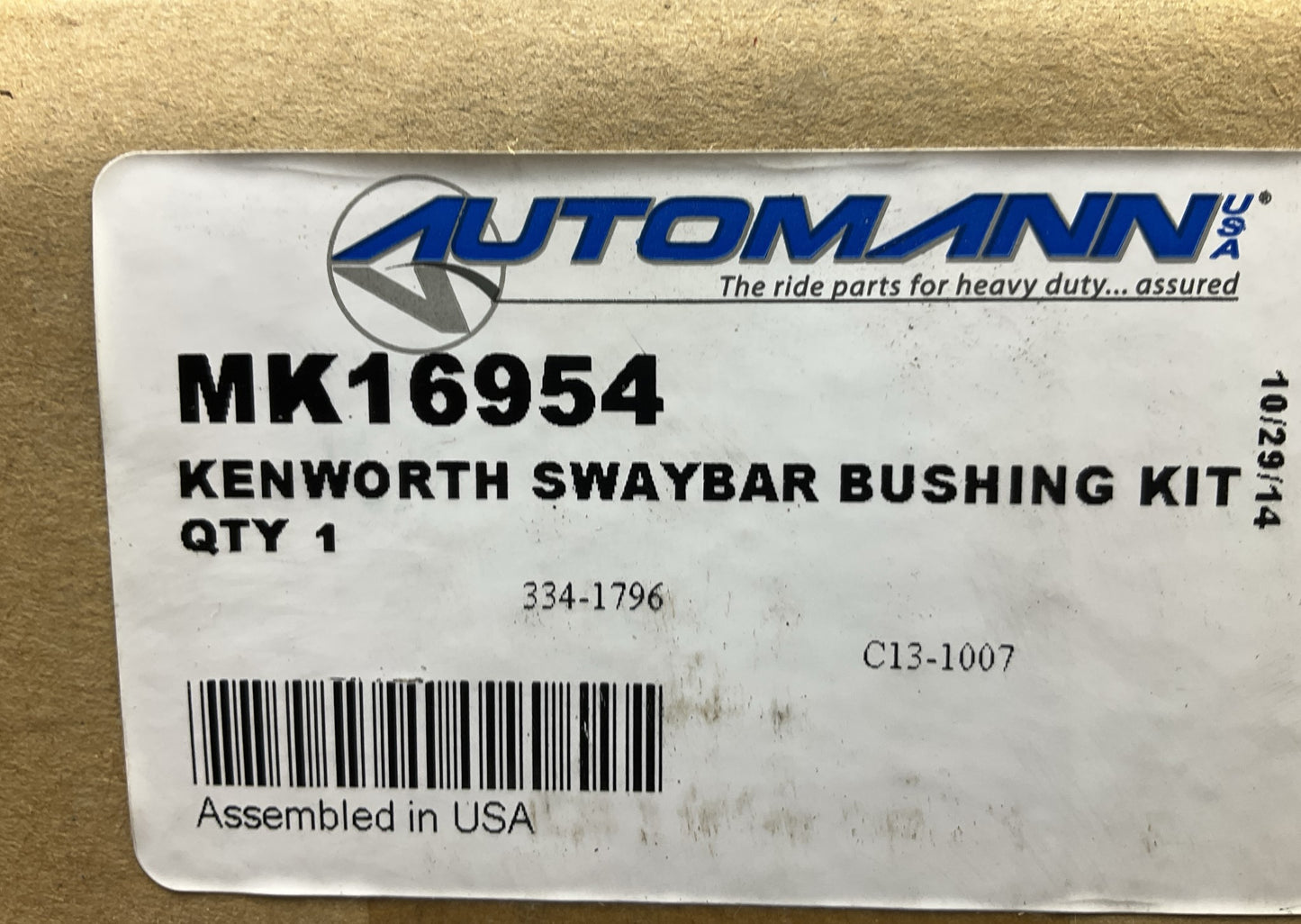 Automann MK16954 Swaybar Bushing Kit For Kenworth Airglide 400, 460, 690, 46K