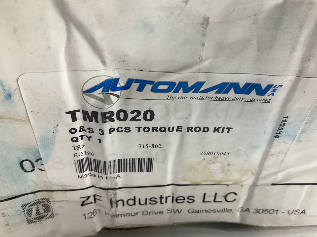 Automann TMR020 2 Piece Torque Rod Kit For Mack And International Trucks