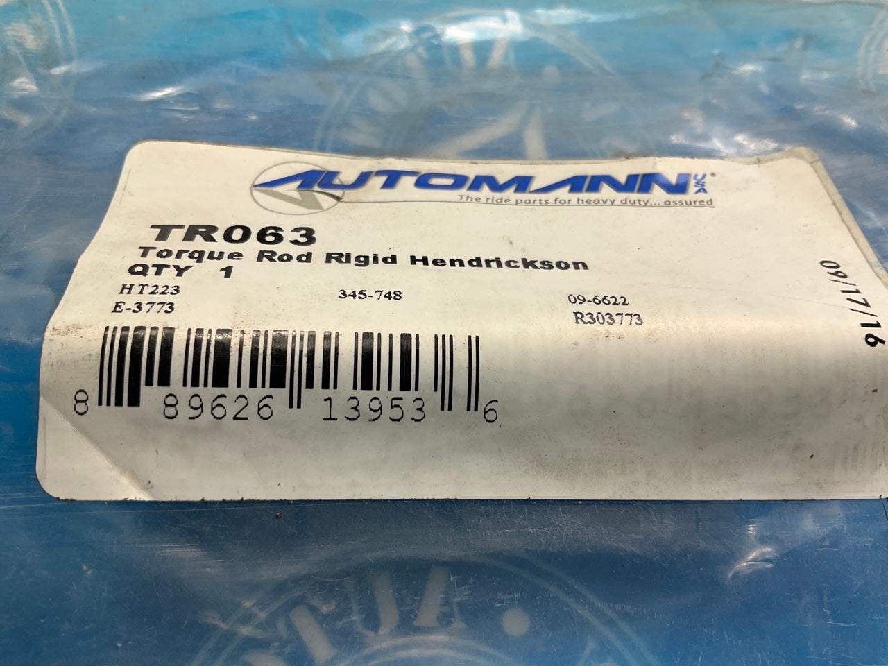 Automann TR063 Torque Rod For Rigid Hendrickson HLQ, Q Suspension