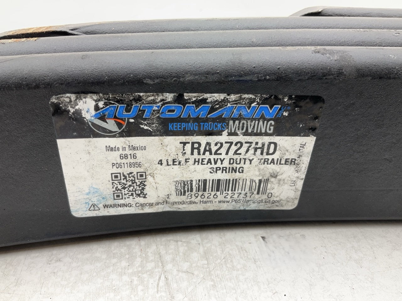 Automann TRA2727HD Heavy Duty Trailer Leaf Spring, 4 Leaf, 14000 Lbs Capacity