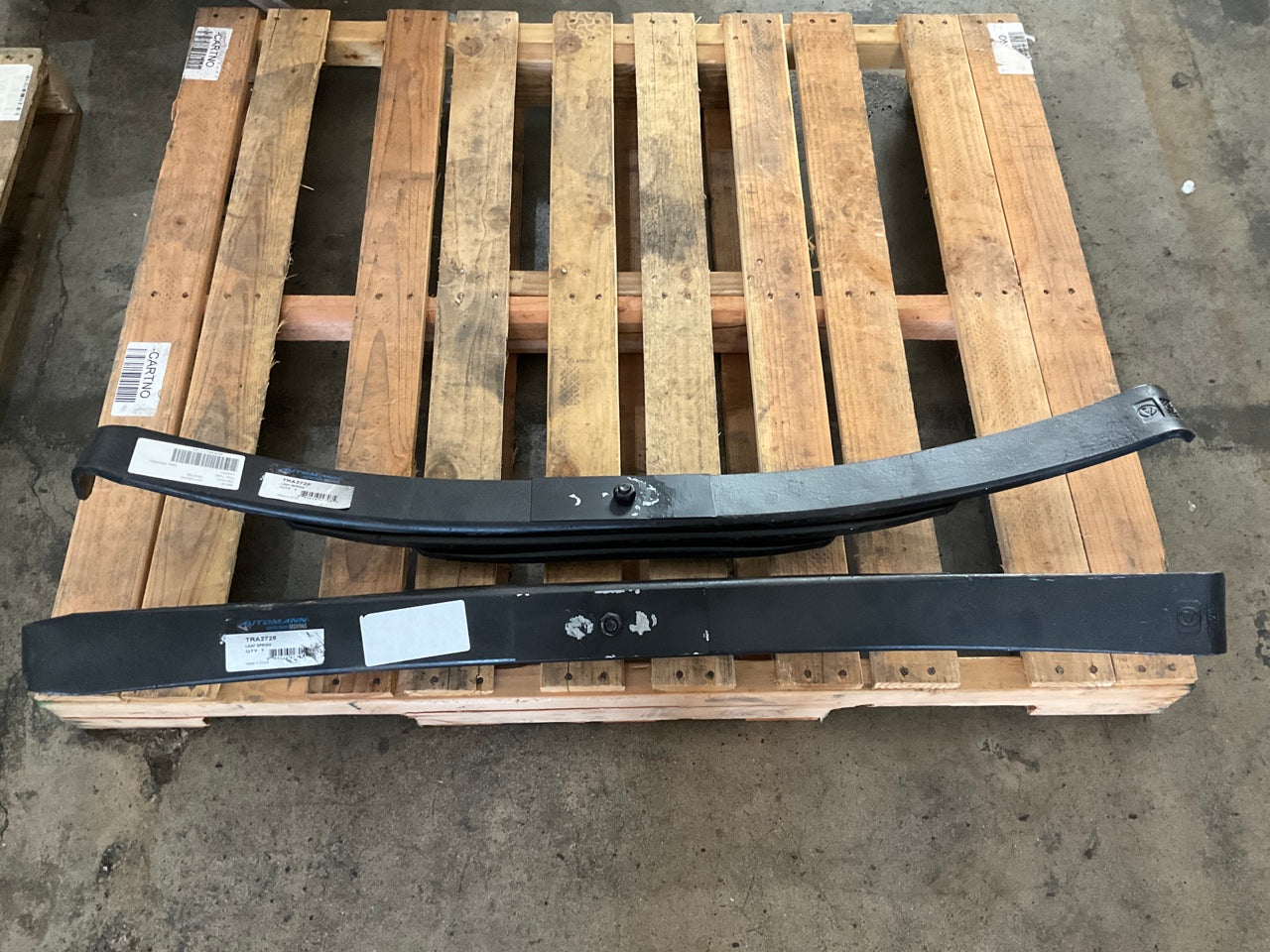 (2) Automann TRA2728 Hutch Leaf Spring 3-Leaf High Arch,  11200 Lb Load Capacity