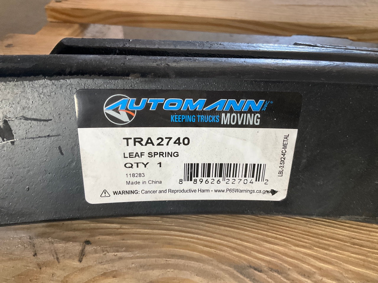 Automann TRA2740 3-Leaves 5.5'' High Arch Trailer Leaf Spring