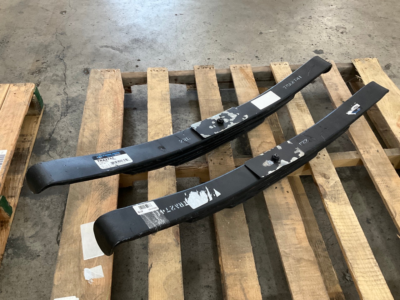 (2) Automann TRA2741 3 Leaf Trailer Springs Cush BMS, BMF, BRS, BRF, BRL RideMax
