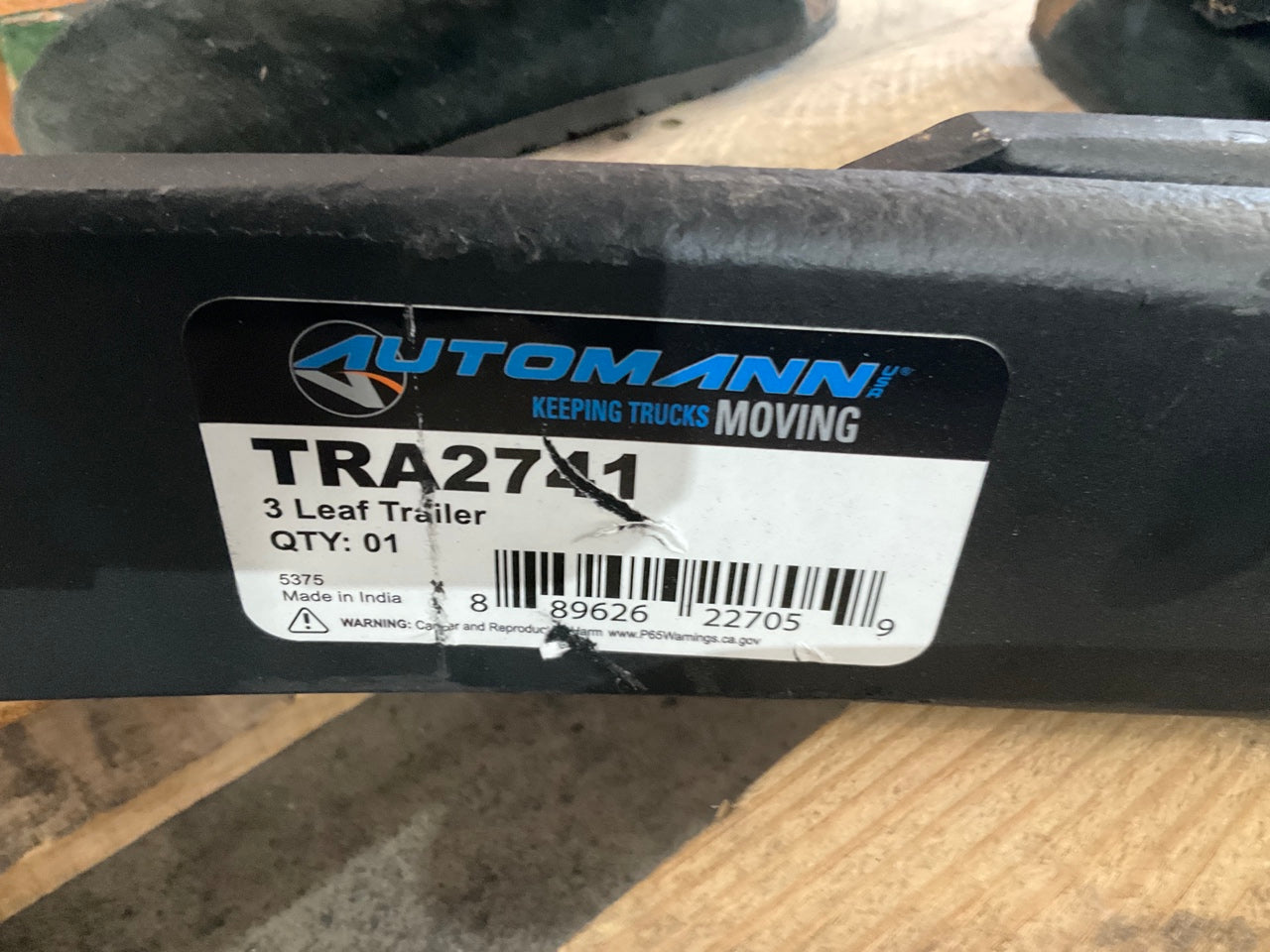 (2) Automann TRA2741 3 Leaf Trailer Springs Replaces SP0365-01