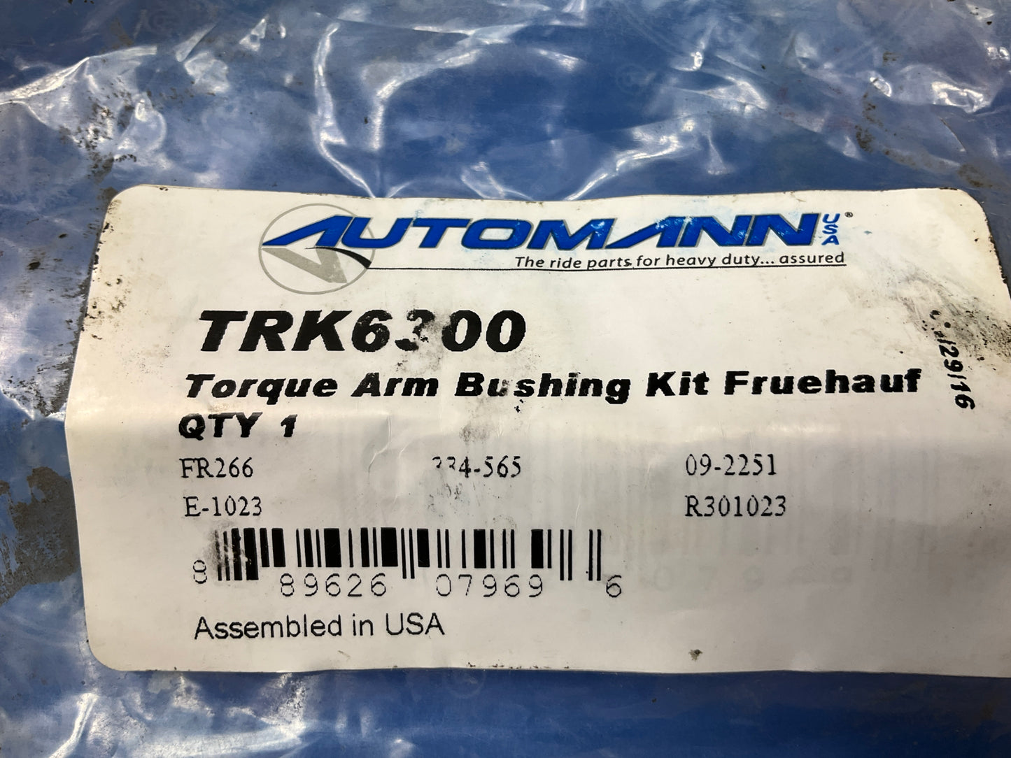 Automann TRK6300 Bolt And Bushing Kit For Fruehauf NF-FT Series
