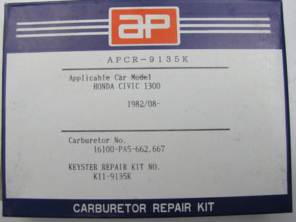 APCR-9135K Carburetor Rebuild Kit - 1982-1983 HONDA CIVIC 1.3L