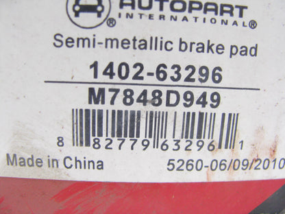 Autopart International 1402-63296 Semi-Metallic Disc Brake Pads - Front / Rear