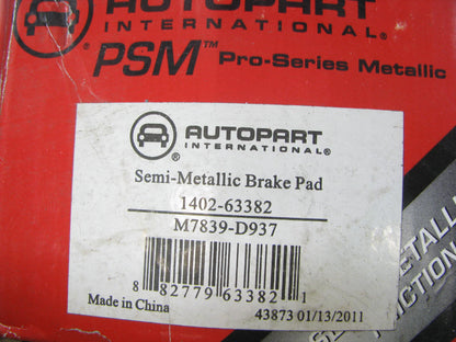 Autopart International 1402-63382 Front Disc Brake Pads 2002-2005 Suzuki Aerio