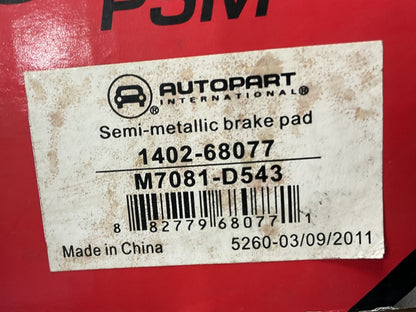 Autopart International 1402-68077 Front Semi-Metallic Disc Brake Pads