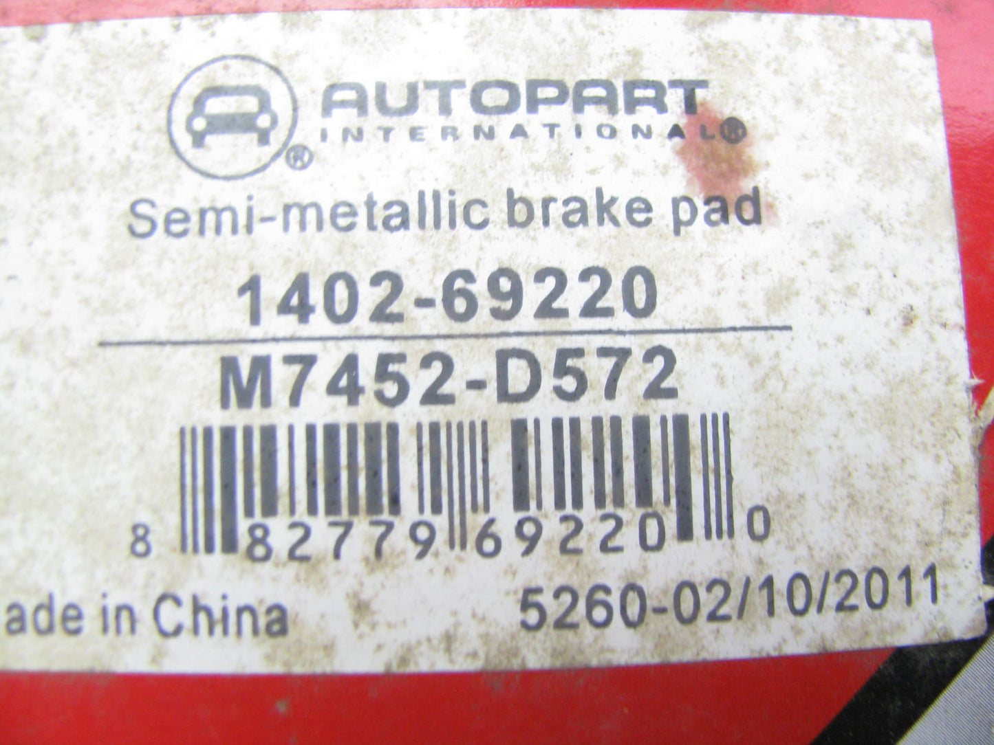 Autopart International 1402-69220 Semi-Metallic Disc Brake Pads - Rear