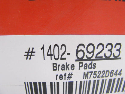 Autopart International 1402-69233 Front Disc Brake Pad Set - Semi-Metallic