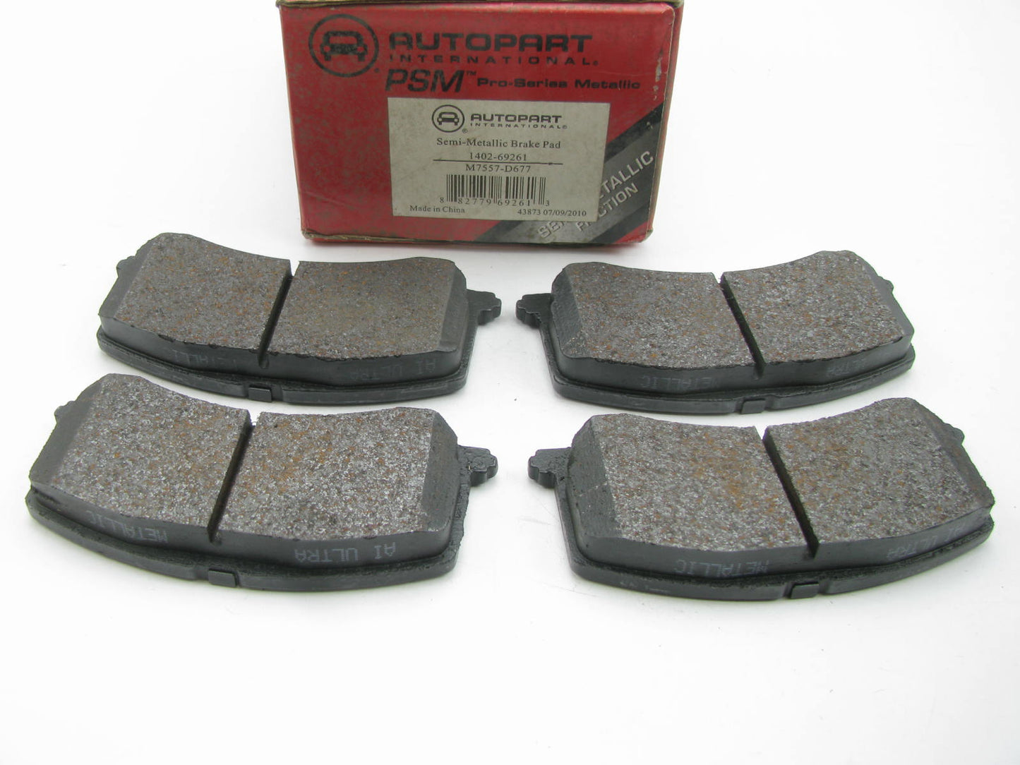 Autopart 1402-69261 Front Semi-Metallic Disc Brake Pads 1995-2002 Suzuki Esteem