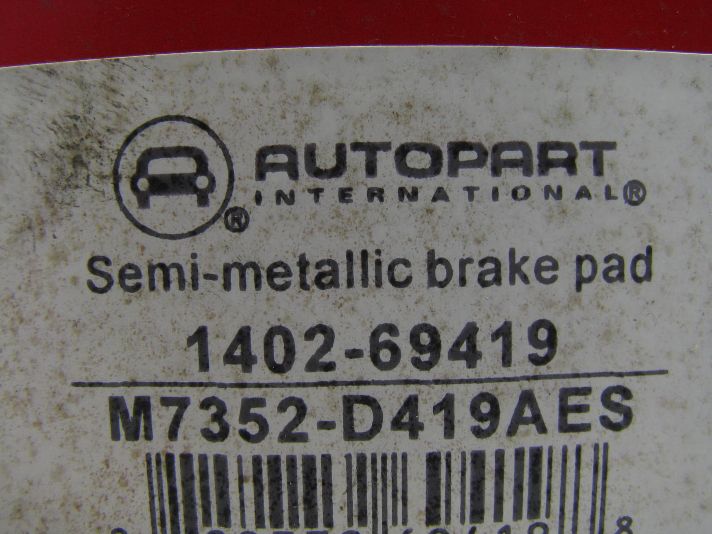 Autopart International 1402-69419 Front Disc Brake Pad Set - Semi-Metallic