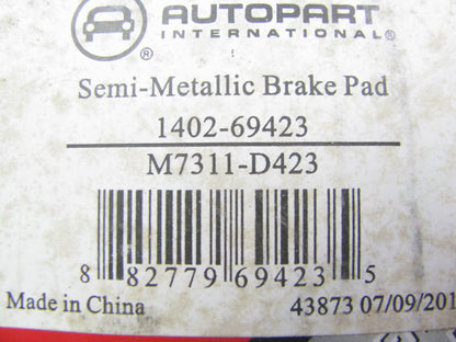 Autopart International 1402-69423 Semi-Metallic Disc Brake Pads - Front