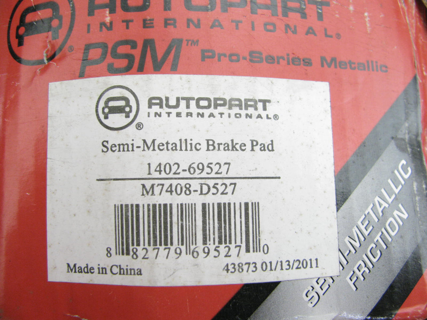 Autopart 1402-69527 Front Disc Brake Pads For 1991-1996 Toyota Previa MINIVAN