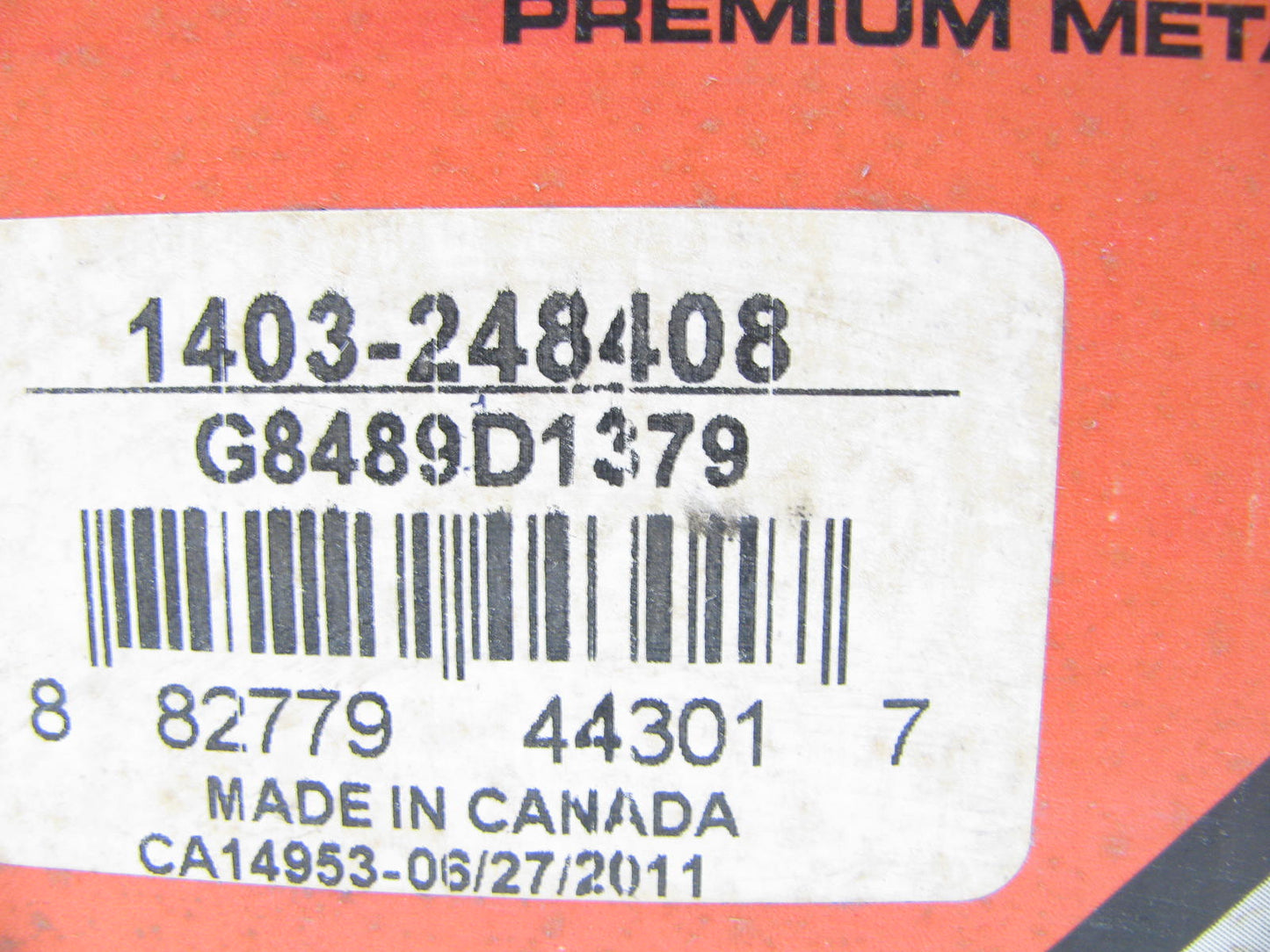 Autopart 1403-248408 Semi-Metallic Front Disc Brake Pads 2008-2010 Cobalt & HHR