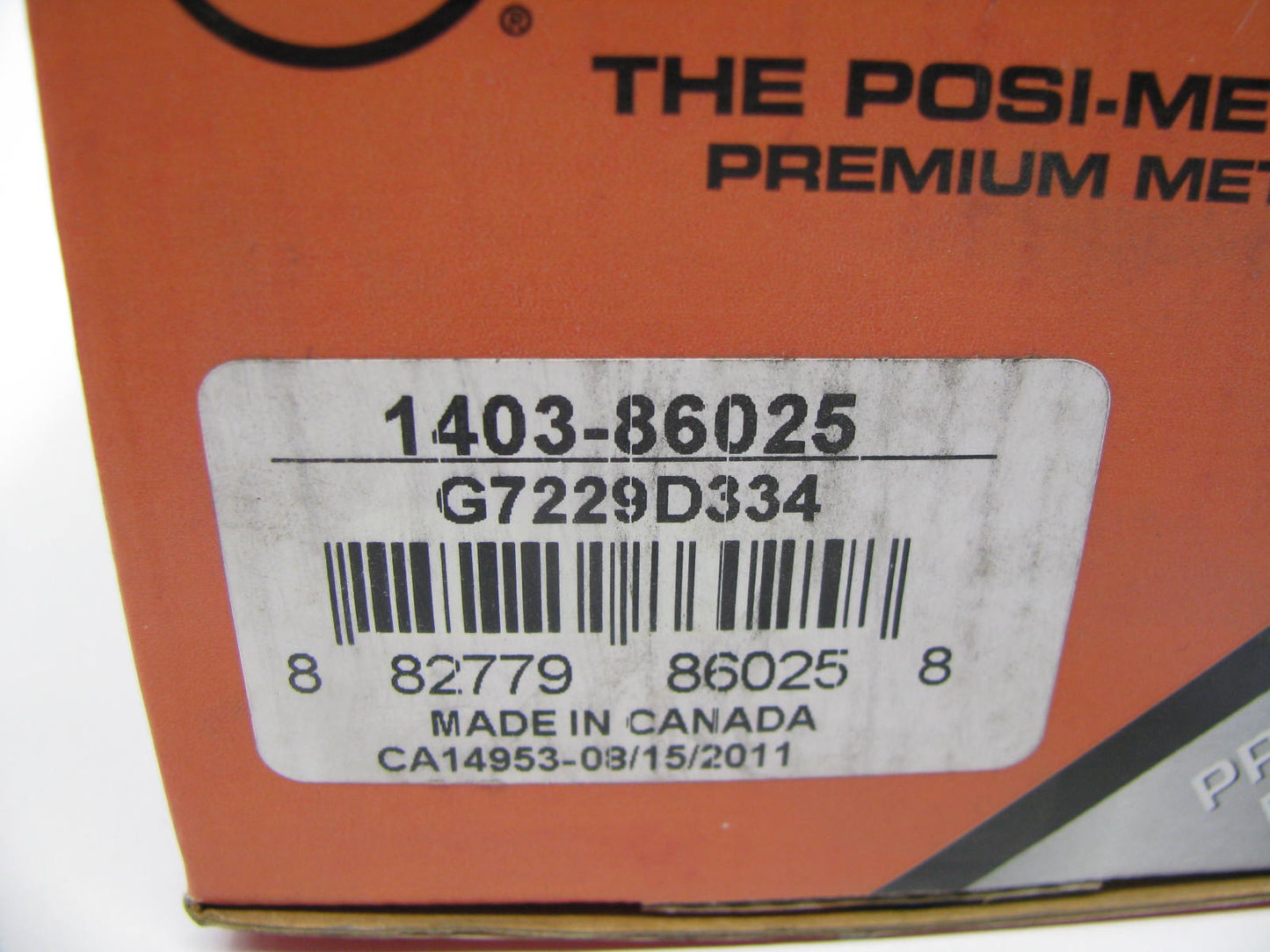 Autopart International 1403-86025 Front Disc Brake Pads - Semi-Metallic