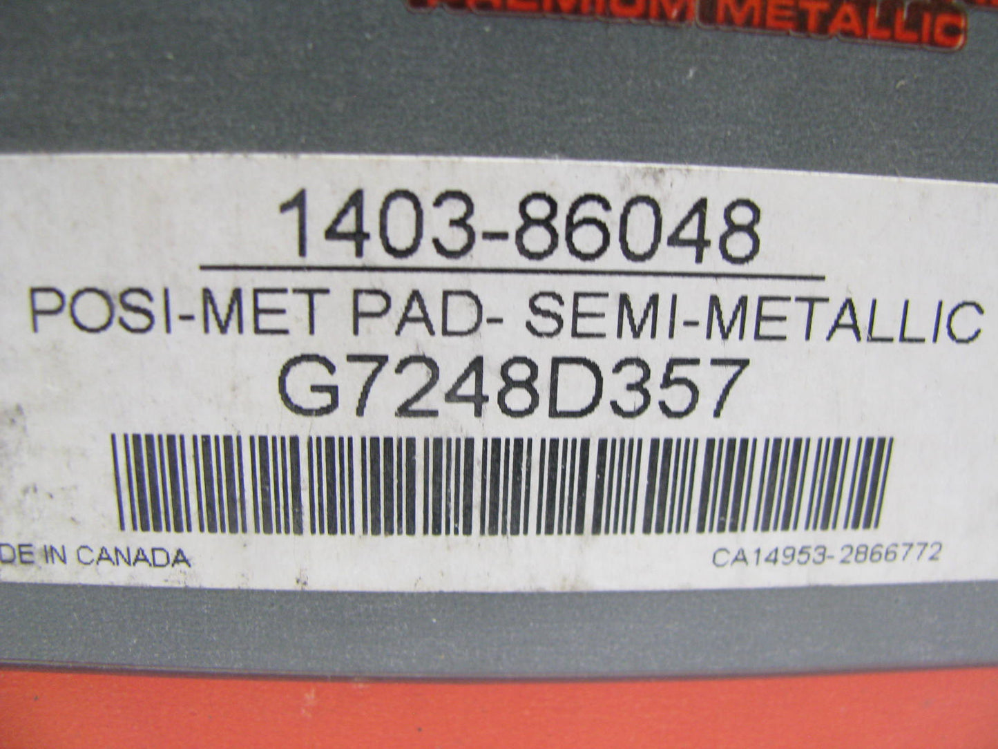 Autopart International 1403-86048 Front Disc Brake Pads - Semi-Metallic