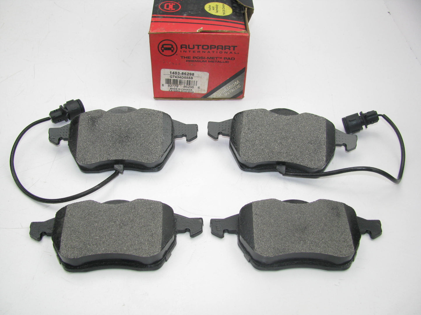 Autopart International 1403-86298 Semi-Metallic Disc Brake Pads - Front