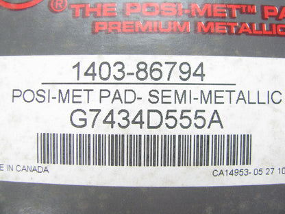 Autopart International 1403-86794 Semi-Metallic Disc Brake Pads - Front