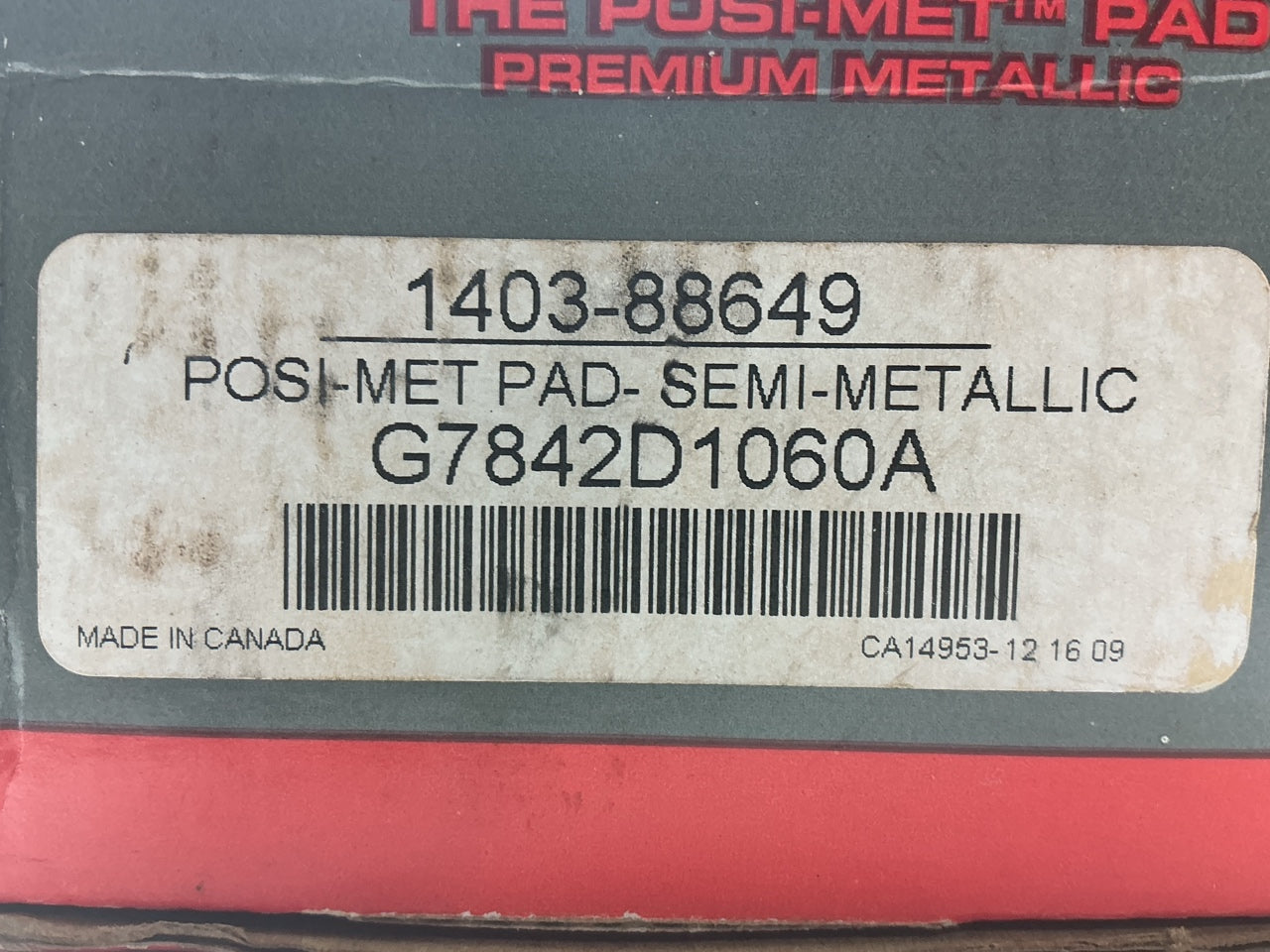 MISSING ANTI-RATTLE CLIPS - Autopart 1403-88649 Rear Disc Brake Pads