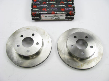 (2) API 1407-25645 Rear Brake Rotors - 1993-1997 Ford Thunderbird, 93-98 Mark 8