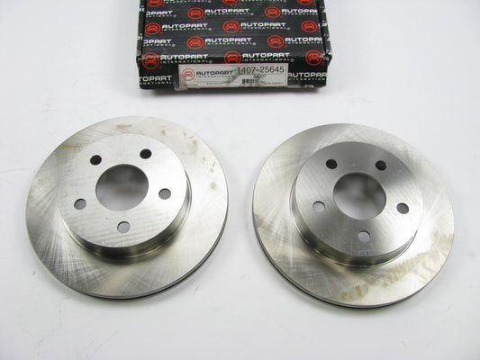 (2) API 1407-25645 Rear Brake Rotors - 1993-1997 Ford Thunderbird, 93-98 Mark 8