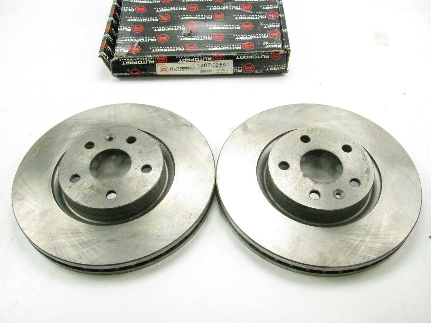 (2) Autopart Intl 1407-326031 Front Brake Rotors 2010-2011 Saab 9-5