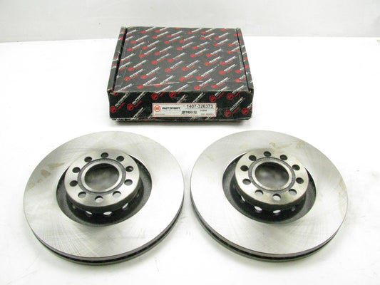 (2) Autopart Intl 1407-326373 Front Disc Brake Rotor 2000-2003 Audi A8 Quattro