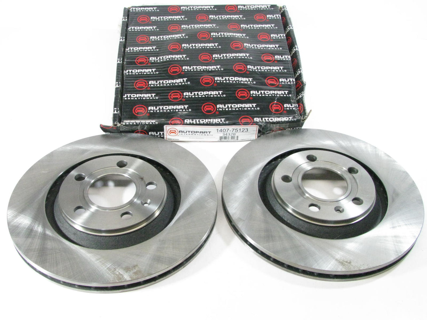 (2) API 1407-75123 Rear Brake Rotors - 2005-2006 Audi A4 Quattro, 04-09 Audi S4