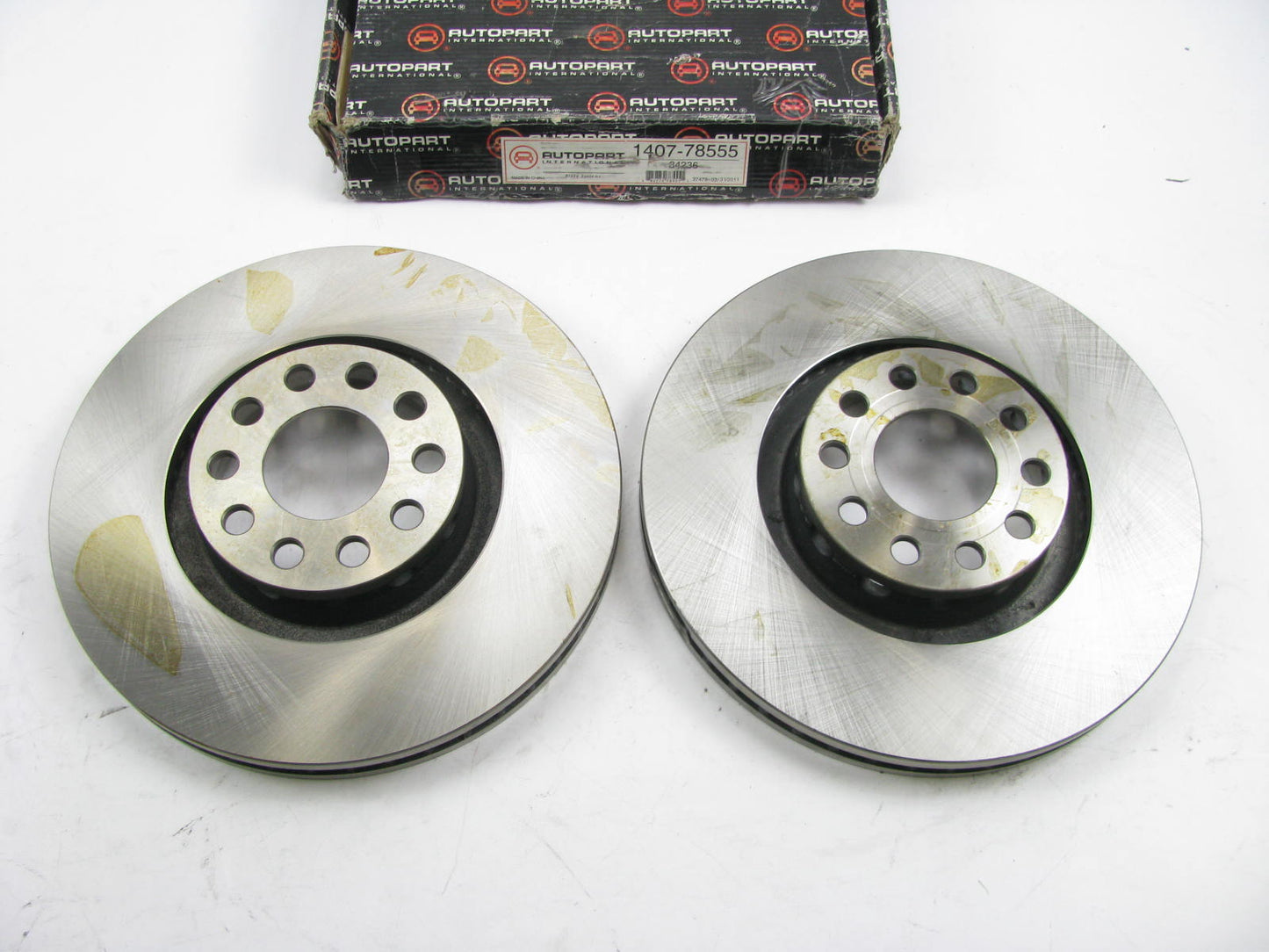 (2) Autopart International 1407-78555 Front Disc Brake Rotor 2002-2004 VW Passat