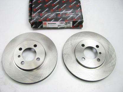 (2) Autopart 1407-78787 Front Brake Rotors - 1984-1991 BMW E30